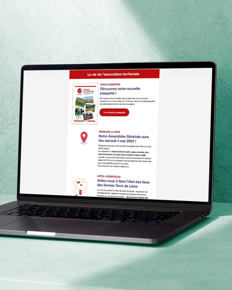 8 newsletters en 2024 – Pour Terre de Liens Auvergne
