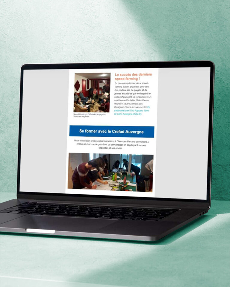 2 newsletters en 2024 – Pour le Crefad Auvergne