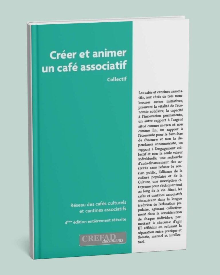 Livre « Créer et animer un café associatif » – Pour le Réseau des Créfad