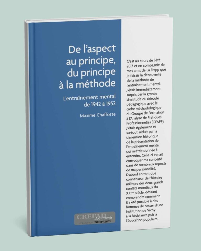 Livre « L’entraînement mental » – Pour le Réseau des Créfad