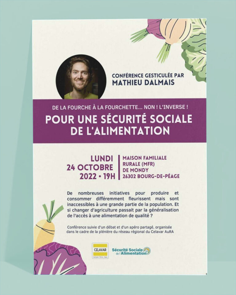 Affiche de la conférence de Mathieu Dalmais – Pour le Celavar Aura