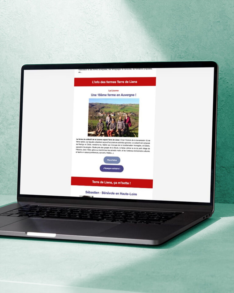 6 newsletters en 2025 – Pour Terre de Liens Auvergne