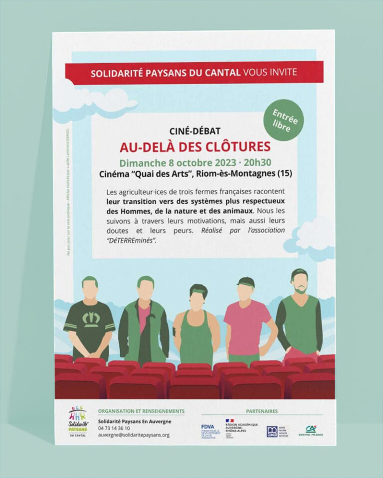 Affiche « Vacarmes » – Pour Solidarités Paysans Auvergne #3