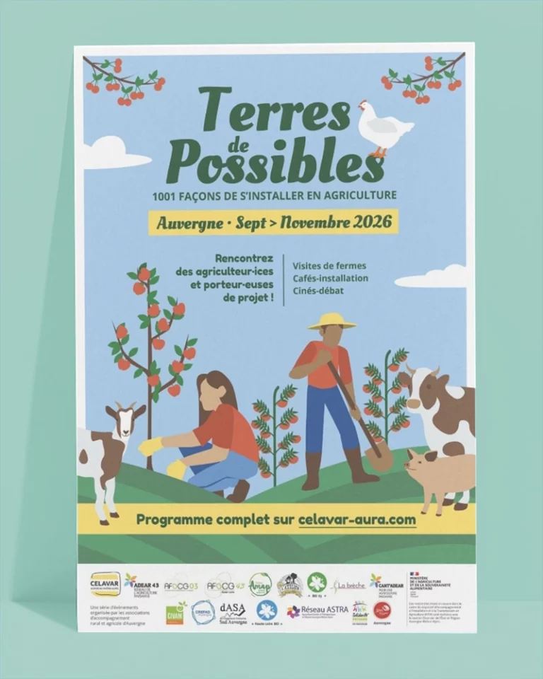 Affiche « Terre de Possibles » 2026 – Pour le Celavar Aura