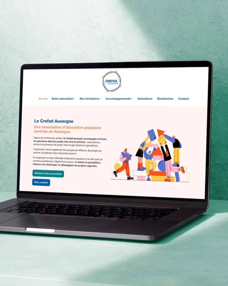 Site web – Pour le Crefad Auvergne